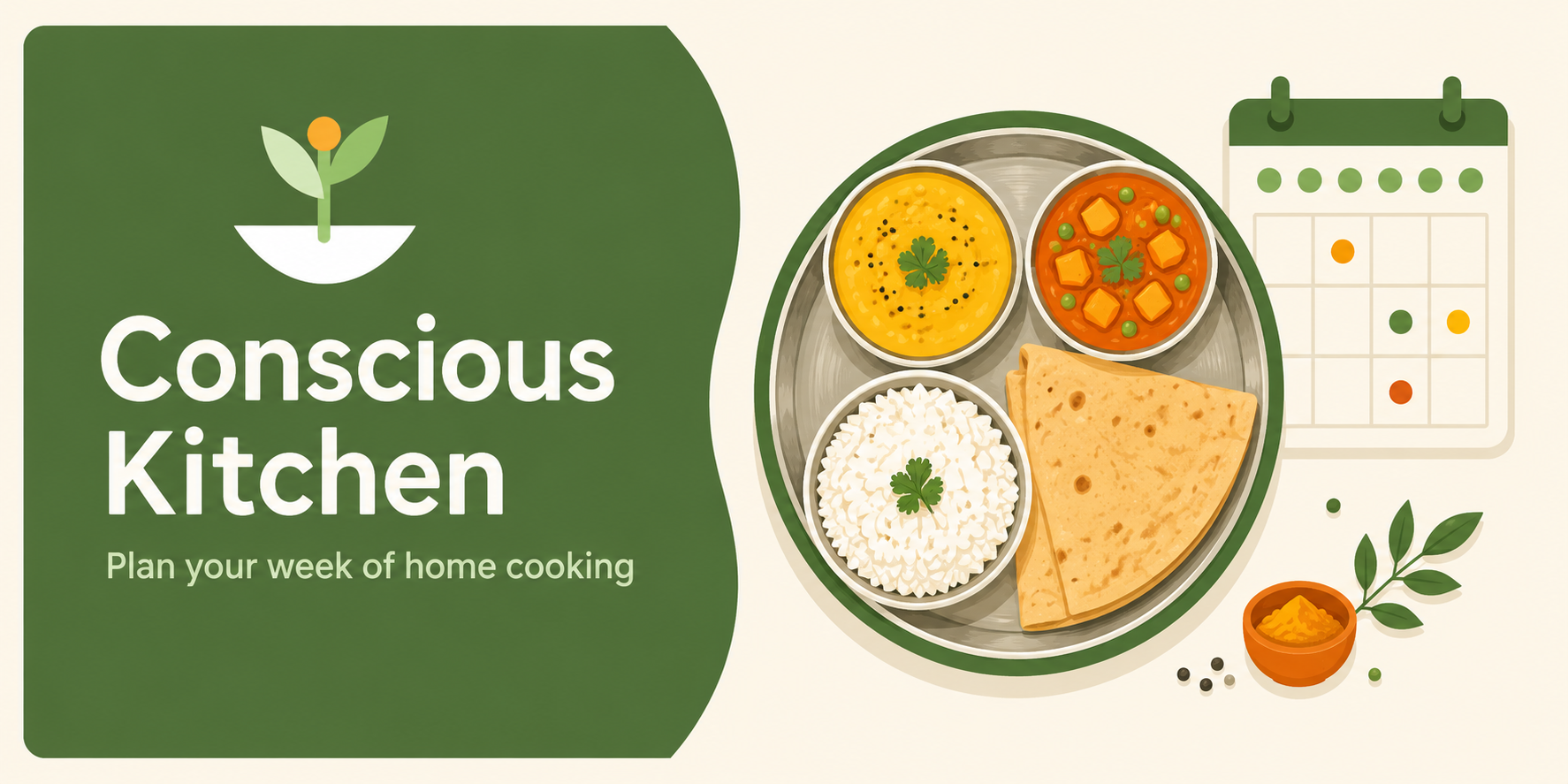 Conscious Kitchen — plan your week of home cooking